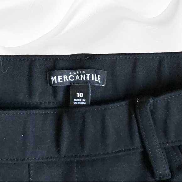 J. Crew Mercantile Black Classic Ponte Style Slim Pull-On Pants Size 10 - Picture 4 of 5